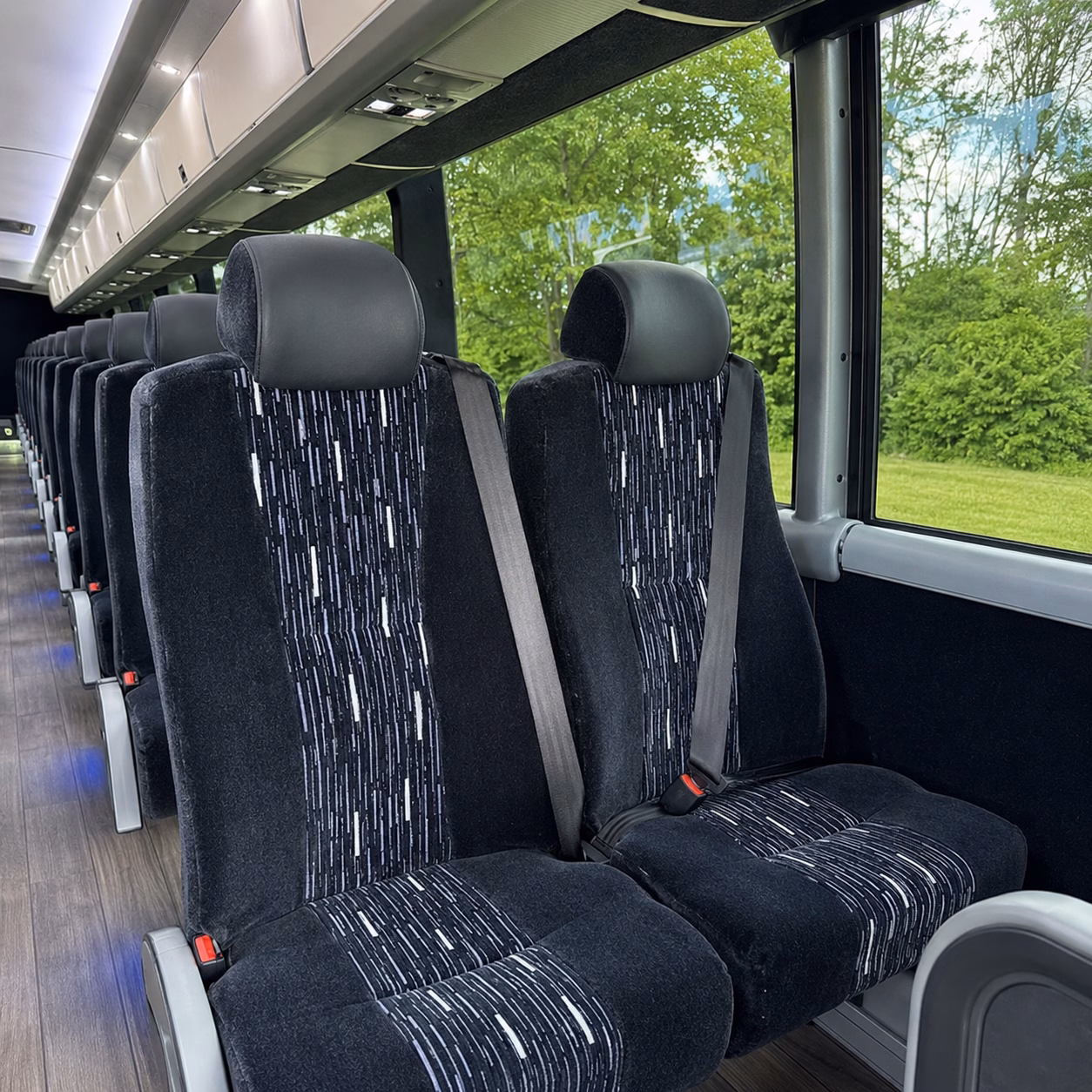 fayetteville charter bus interior gallery