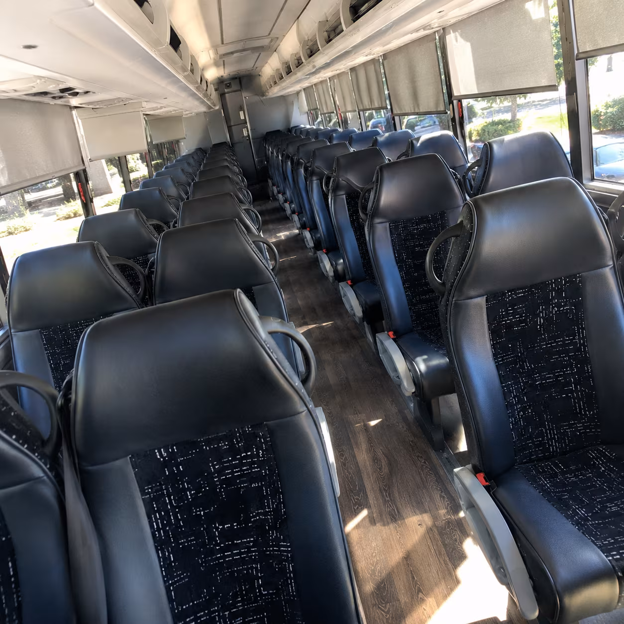 fayetteville charter bus interior