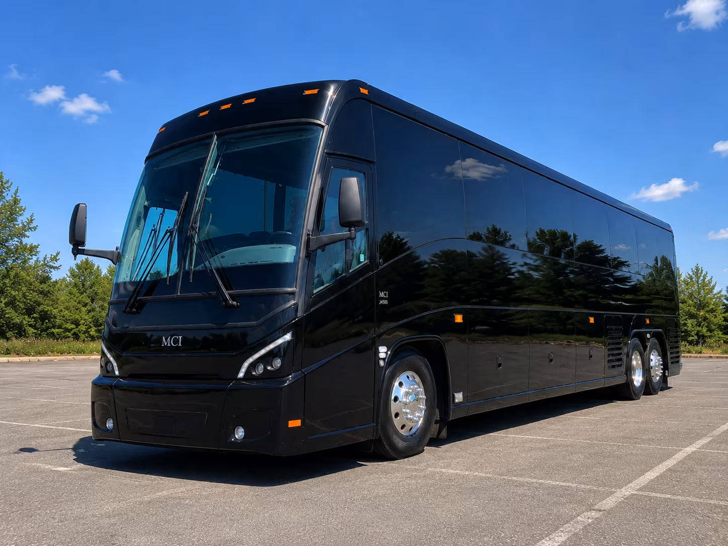 fayetteville charter bus services exterior