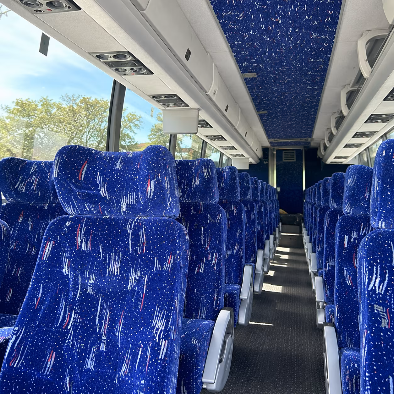 fayetteville charter bus services interior