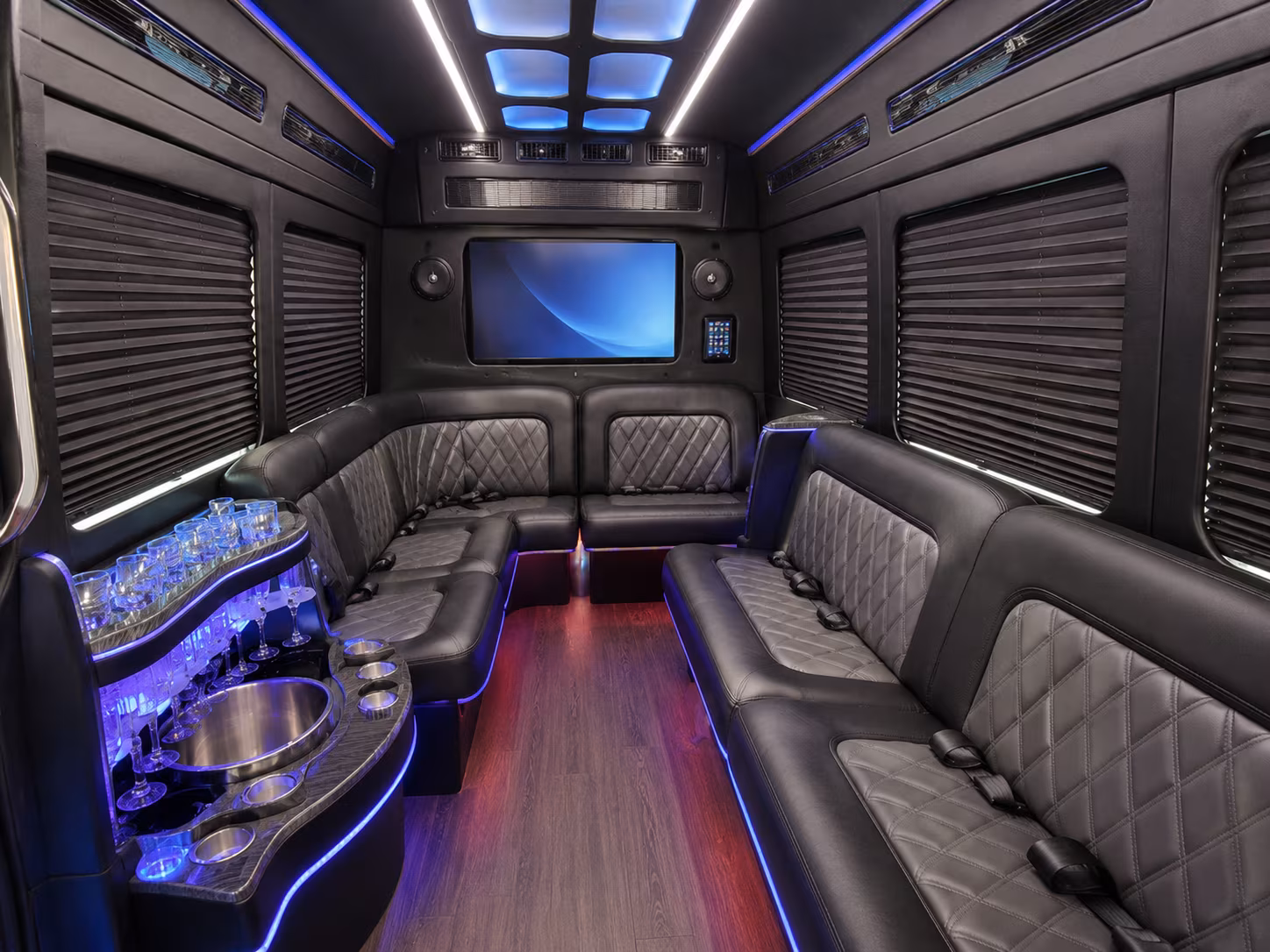 fayetteville party bus interior